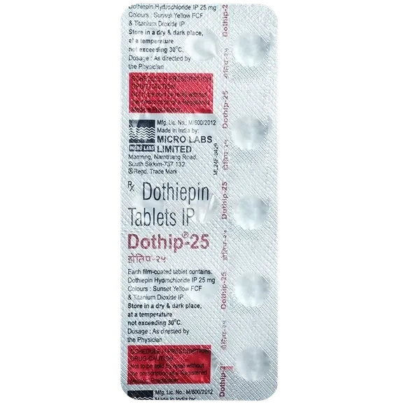 dothip 25mg tablet 15's